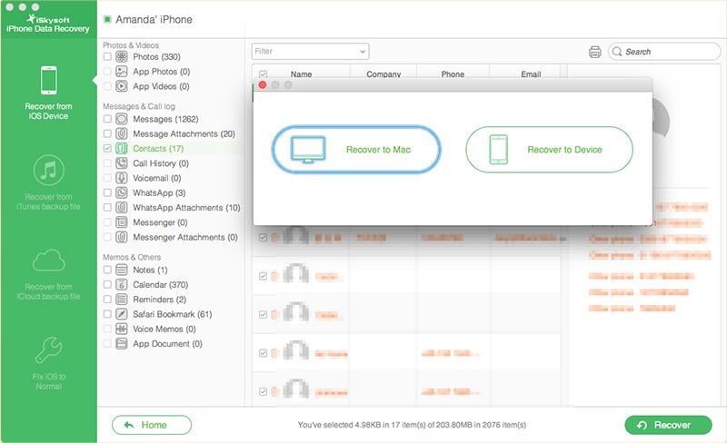 how to recover iphone documents