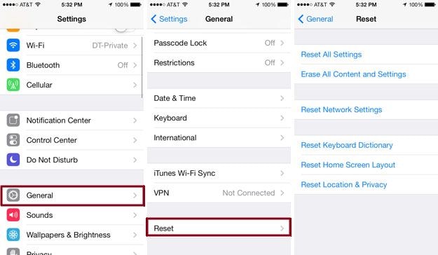 how to hard reset iphone