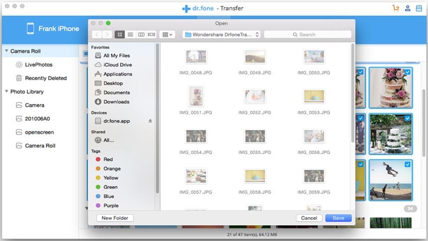 transferring photos from iphone to mac