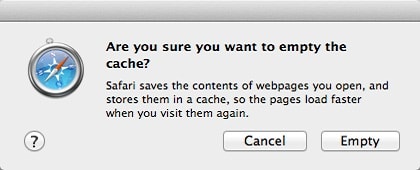 clear cache in safari