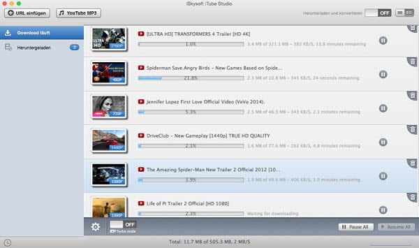 iSkysoft iTube Studio for Mac