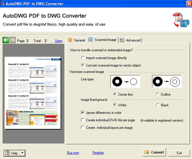 how to convert pdf to dwg in autocad 2019