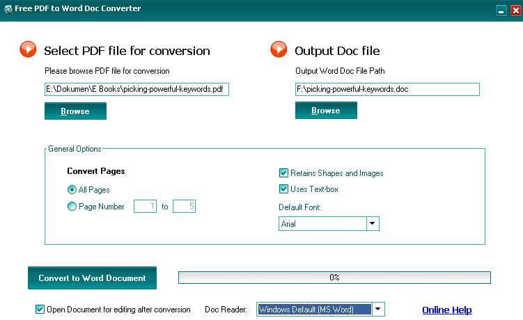 download pdf to word converter free for windows