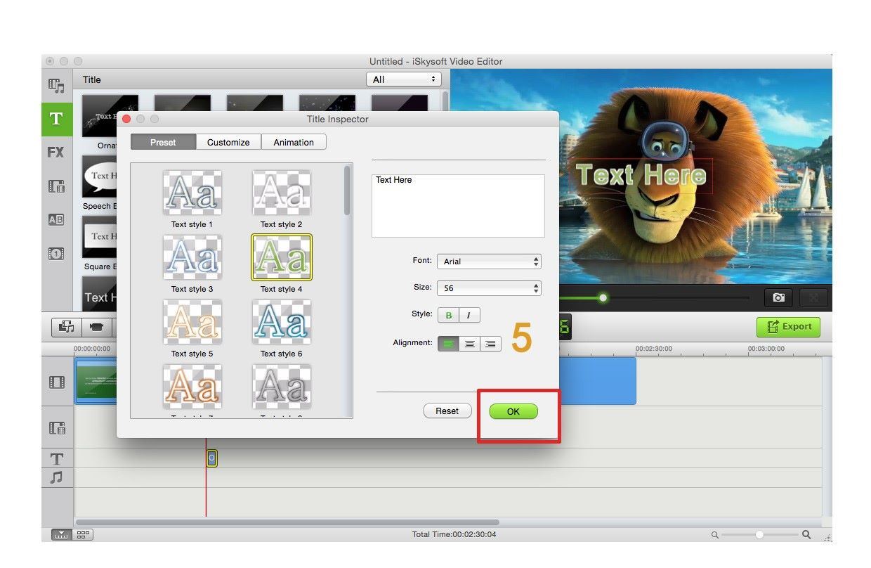 fee video editor gratuito per aggiungere testo