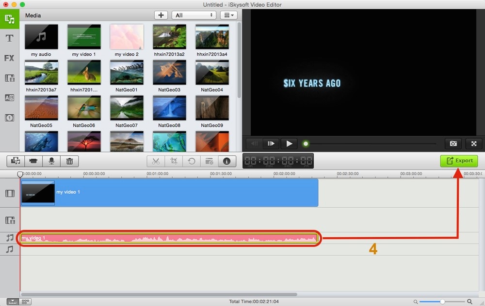 extract audio from video for youtube mac