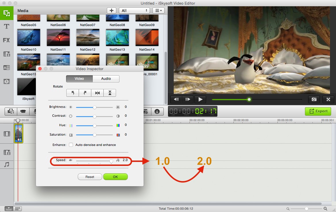 final cut pro speed up video on mac