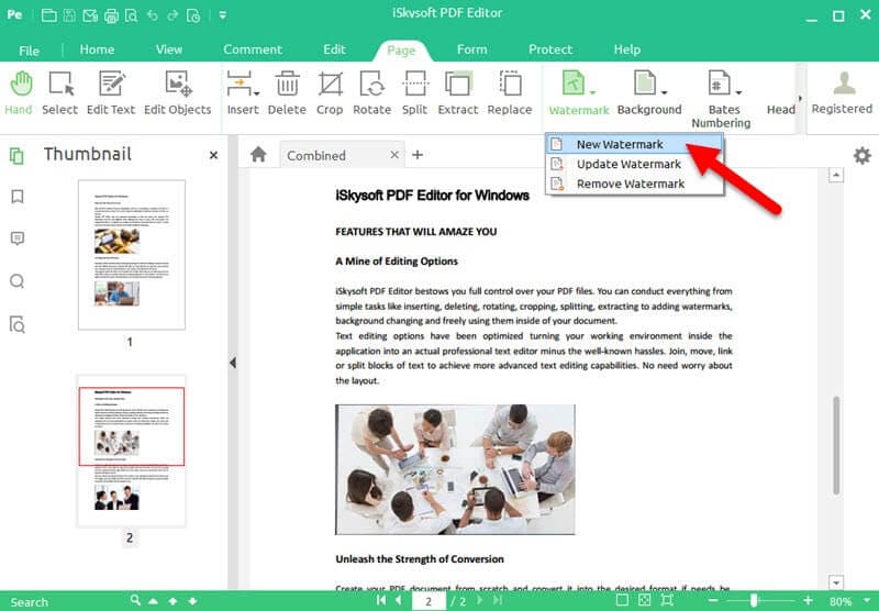how to remove watermark from pdf iskysoft