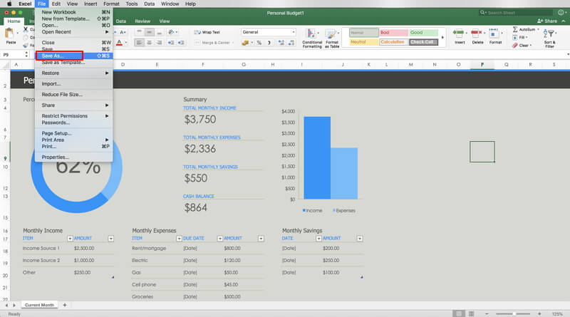 excel for mac