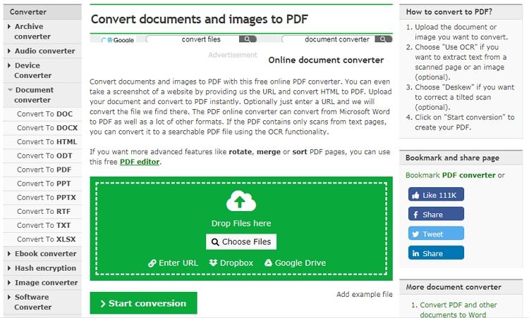 free online docx to pdf converter