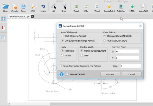 pdf to cad converter free download