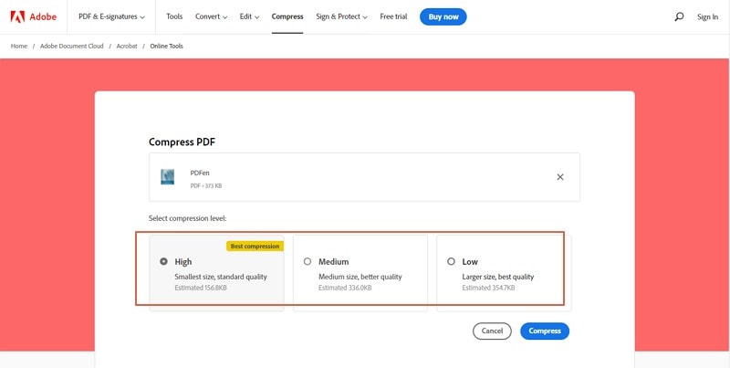 compress pdf file to smaller size