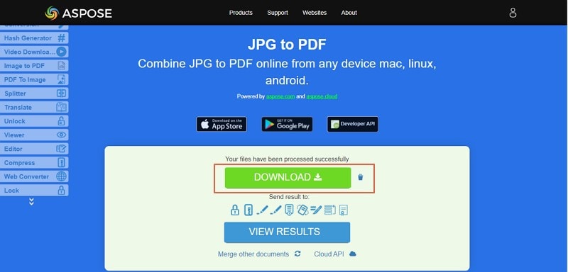 combine images to pdf online