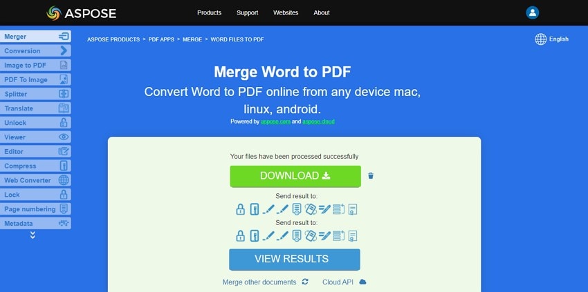merge word files to pdf