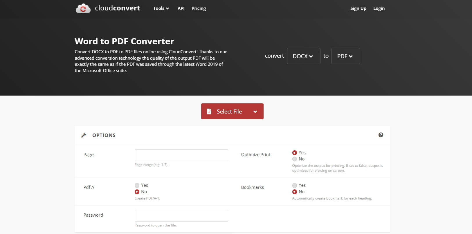 docx file to pdf converter online 