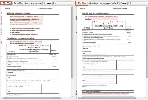 pdf diff Linux