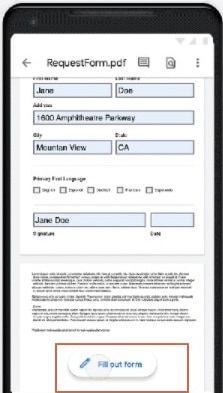 how to fill out a document sent by email