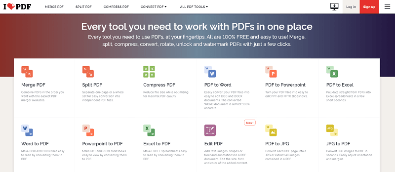 combine pdf ilovepdf