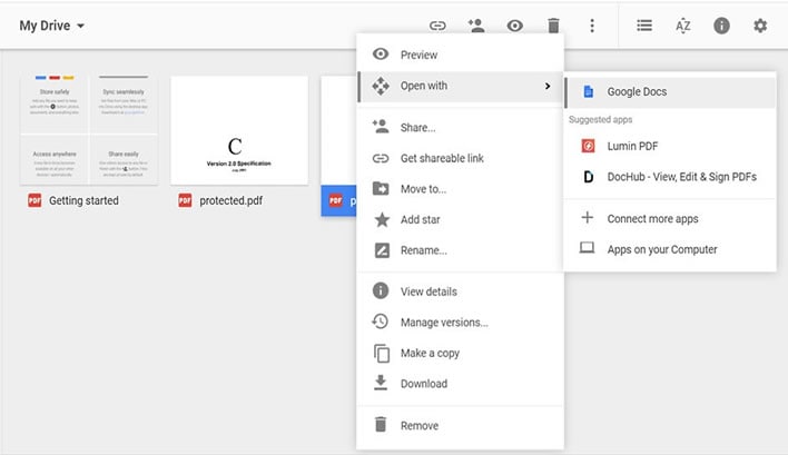 anotar pdf google drive