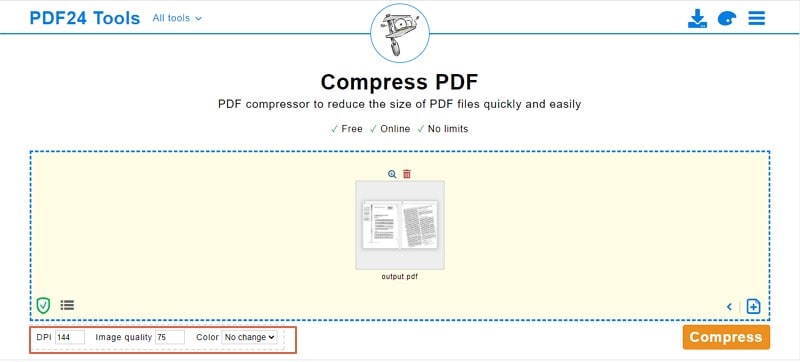 compress pdf without losing image quality