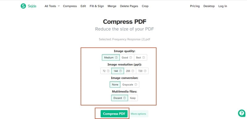 reduce pdf file size mac good quality