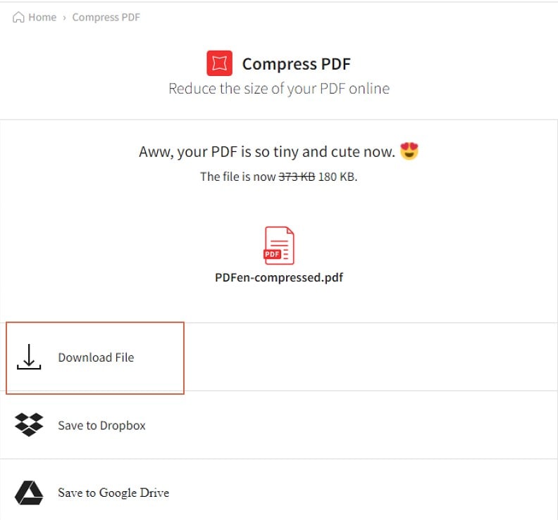 reduce pdf size online