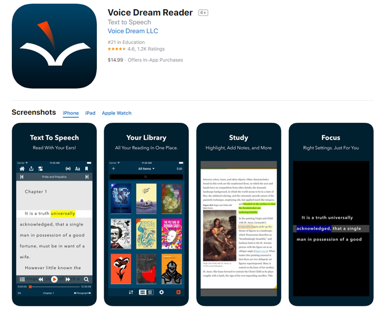 voice dream pdf audio reader online