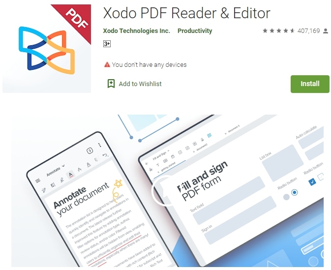 xodo for android