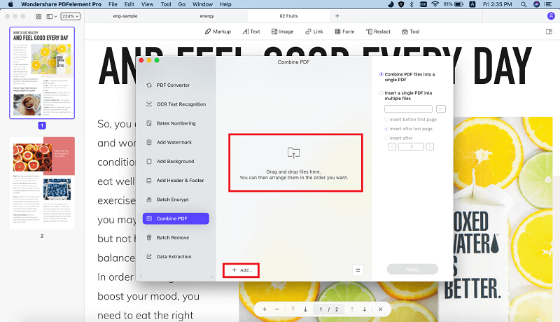 combineer png naar pdf