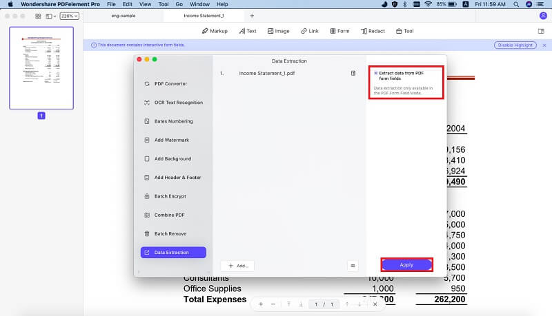 copier et coller les données pdf dans excel