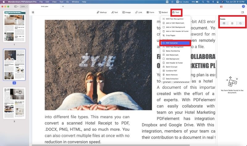 import a pdf form to the pdf editor 6 professional