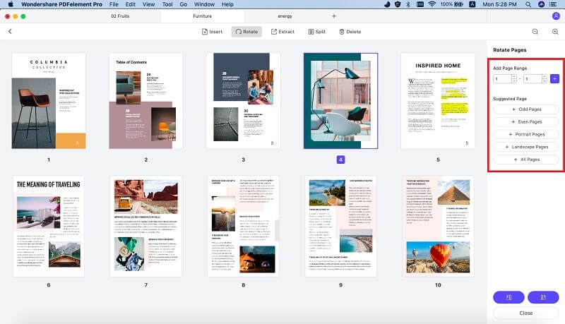 google drive rotate pdf pages