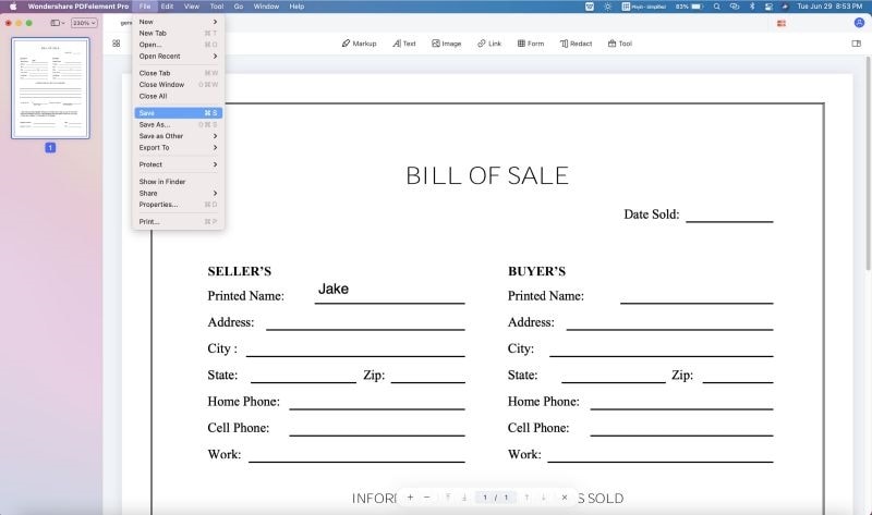 save pdf on mac