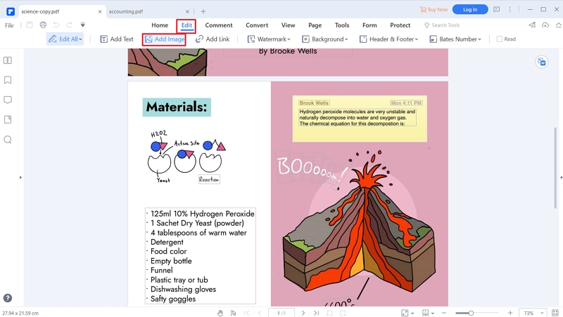 insérer une image dans un pdf