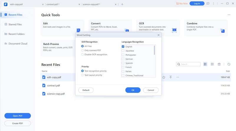 convert pdf to spreadsheet