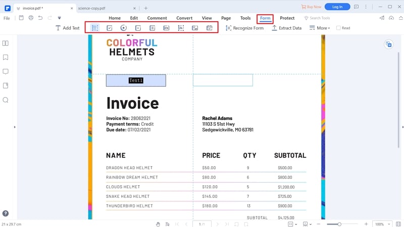 how to create a fillable form in word