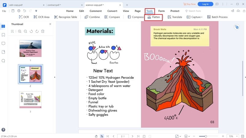 flatten pdf layers