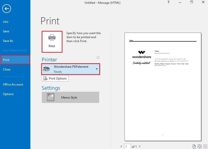 convert outlook to pdf