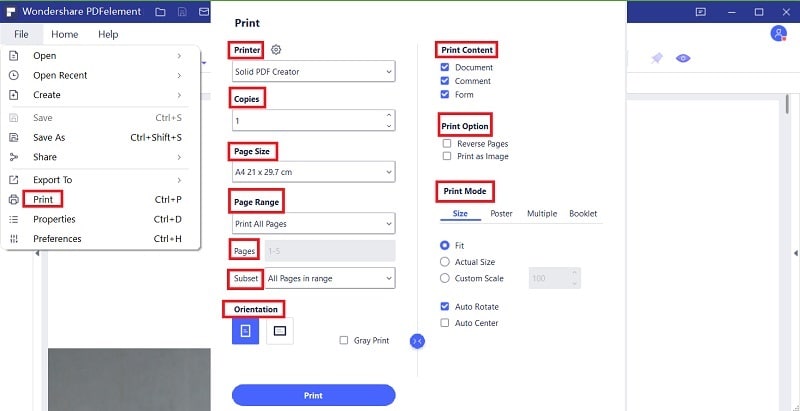 how to print pdf in booklet format