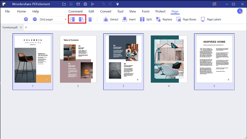 mettre un PDF en miroir