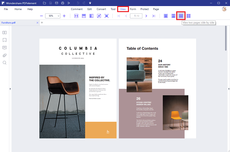 view pdf side by side