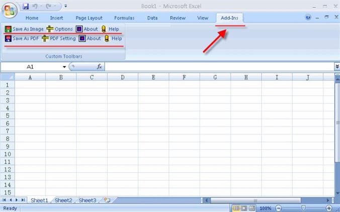 Convert Excel to PDF with add-in