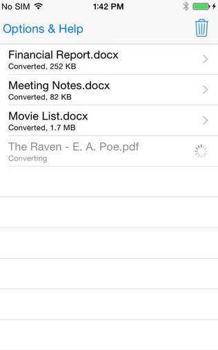 convert docx to pdf on iphone