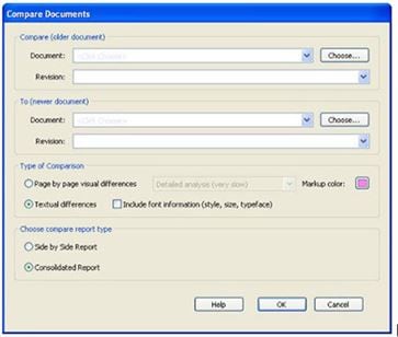 comparar archivos PDF en adobe