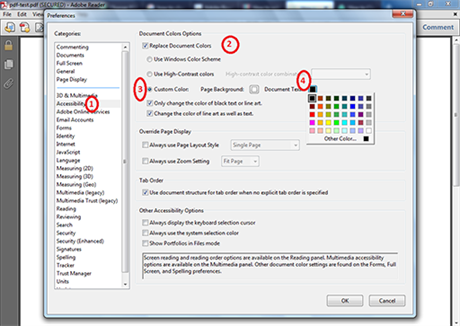 change font color in adobe acrobat pro 9