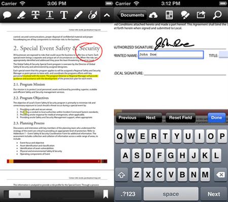 adobe reader iphone