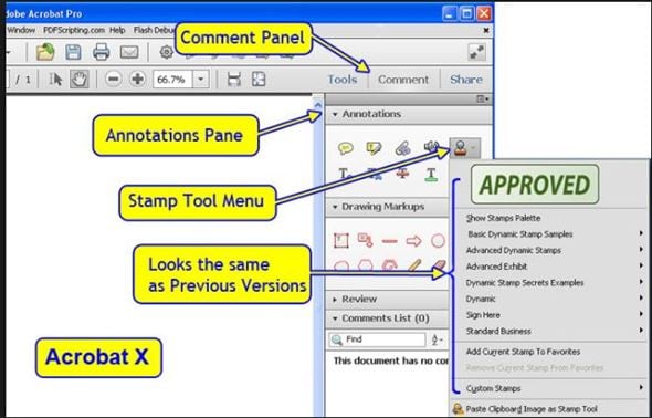 tampon adobe pdf