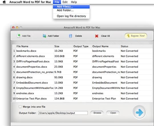 Amacsoft Word vers PDF pour Mac