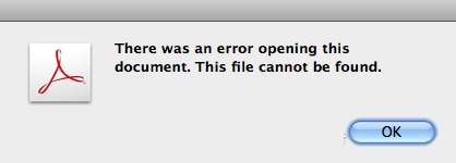 cannot open pdf file