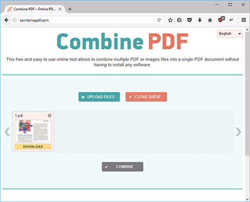 combine files into single pdf online