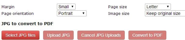 convert jpg to pdf